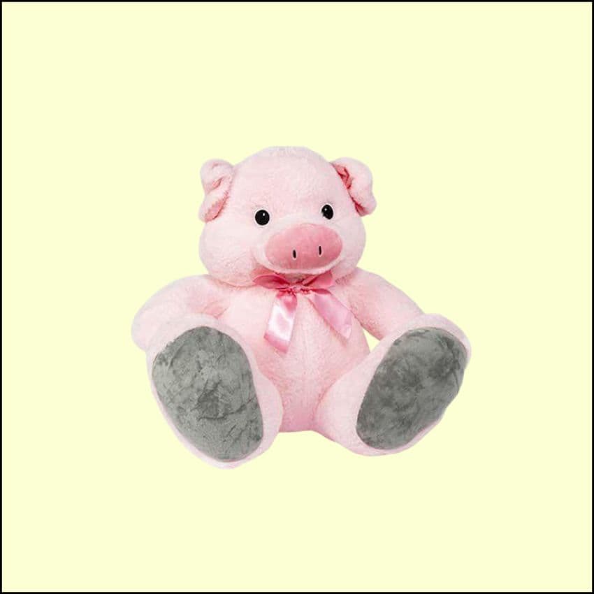 Peluche Cerdo Rosa Sentado