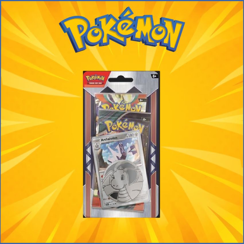 Pack 2 Sobres Pokemon TCG, Moneda y Carta Promocional