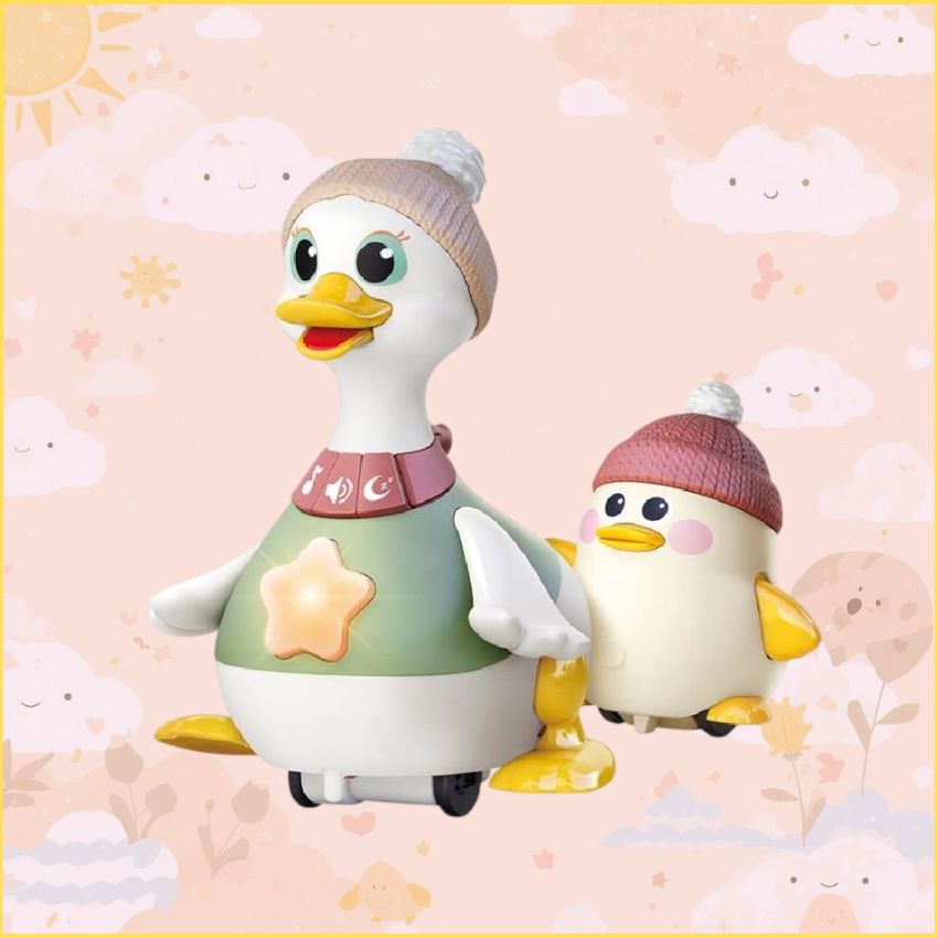 Familia de Patos infantil, con luces y sonidos